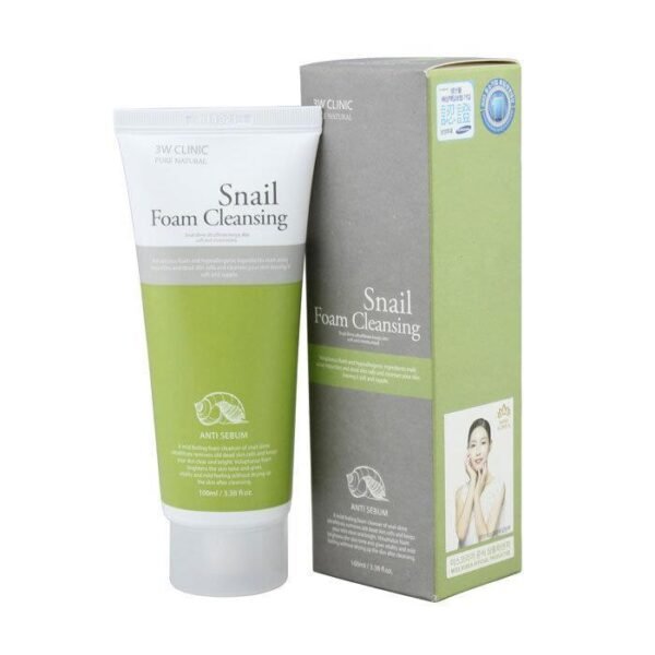 3W Clinic Snail Foam Cleansing
